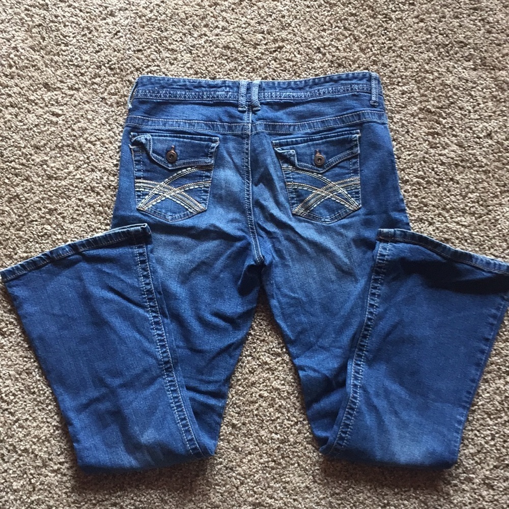 Rue 21 denim short mid-rise boot cute jeans - Picture 3 of 9